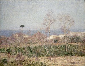 Un Paisaje Costero en Capri, 1899 de Paul Baum